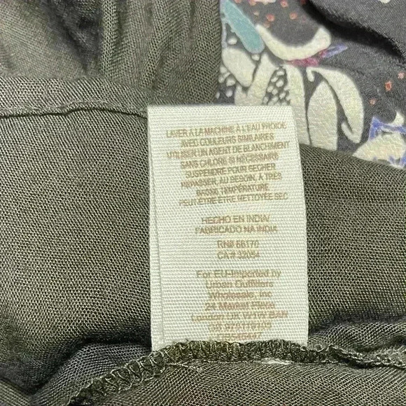 Free People Stealing Fire Printed Mini Dress Boho Bohemian Tassel Medium - Picture 6 of 10